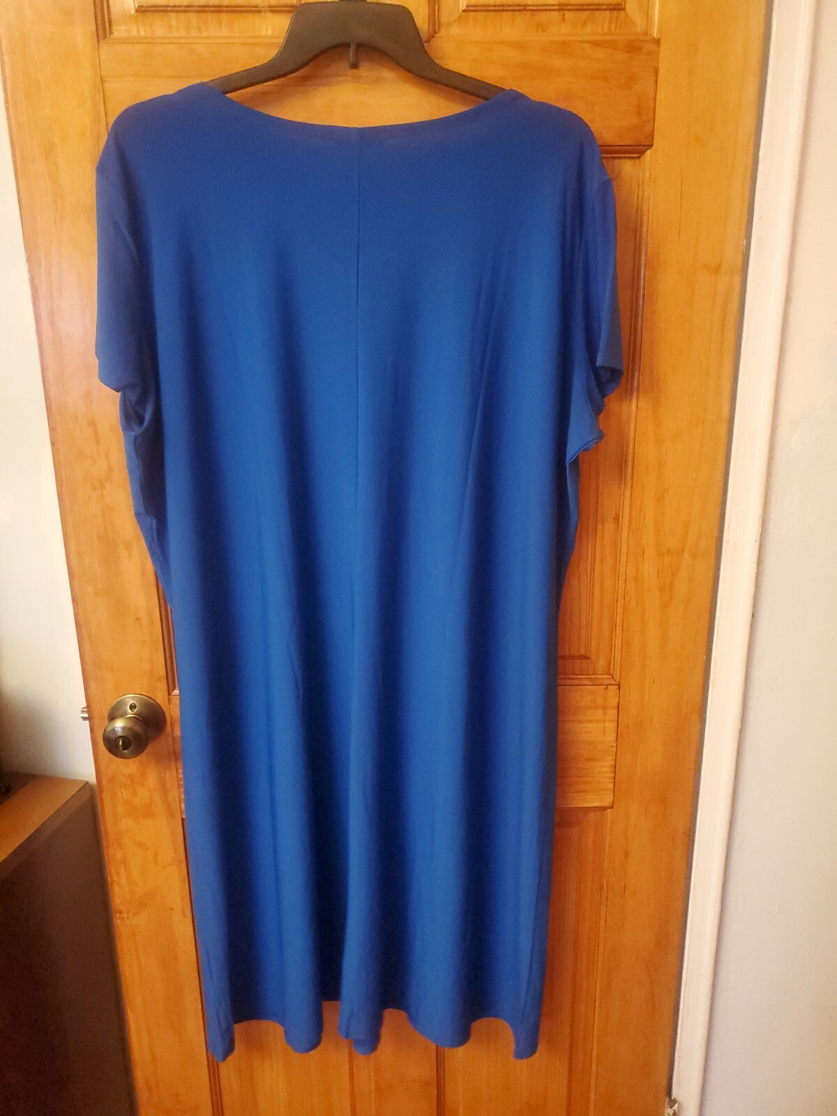 Antthony Original Blue Jersey Stretchable Dress Womens Plus size P3X NWT 