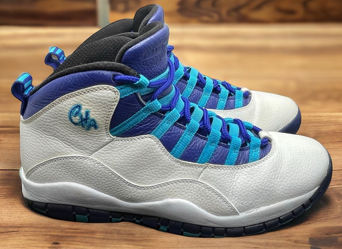 Air Jordan 10 Retro NBA Basketball Charlotte Hornets Shoes