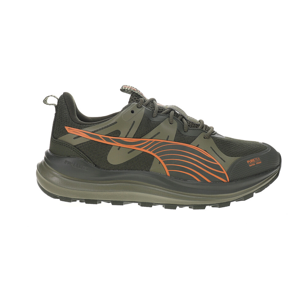 Мужские зеленые кроссовки Puma Reflect Lite Trail Ptx для бега Спортивная обувь 31009504
