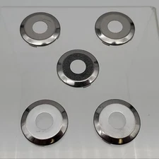 AMC Tailgate Lock Face Caps Polished Chrome Lockcraft RP6514 Pack of 5