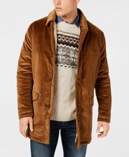 NEW Bar III Classic Regular Fit NICE Corduroy Overcoat Jacket Tan Camel Mens 40R