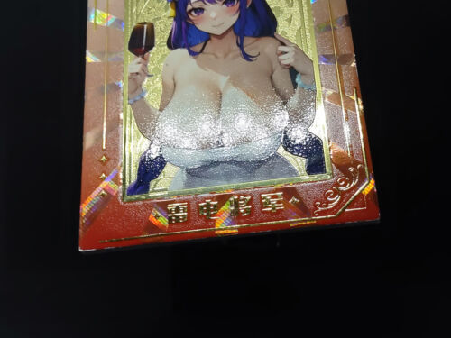 Raiden Shogun Genshin Impact Metal Promo Beautiful Girl 2 Goddess Story Card - Picture 3 of 7