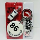 SK Japan Initial D Disc Ball Figure Keychain Trueno AE86
