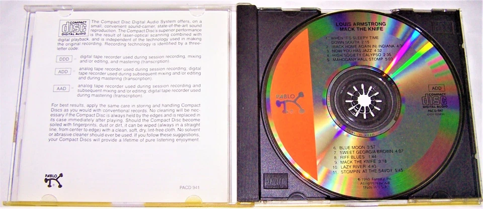 Louis Armstrong Live at the Newport Jazz Fest CD Album w Mack the Knife - Image 3 of 4