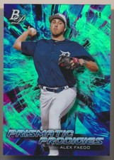 ALEX FAEDO PPP-36 2018 Bowman Platinum PRISMATIC PRODIGIES GREEN 9/99 TIGERS