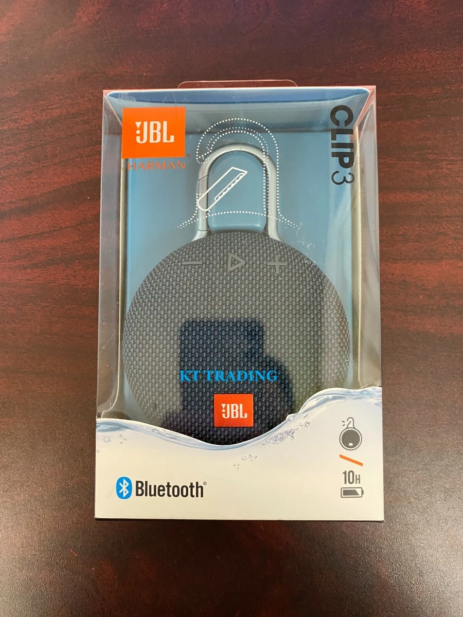 JBL Clip 3 Portable Bluetooth Speaker with Carabiner - Blue 