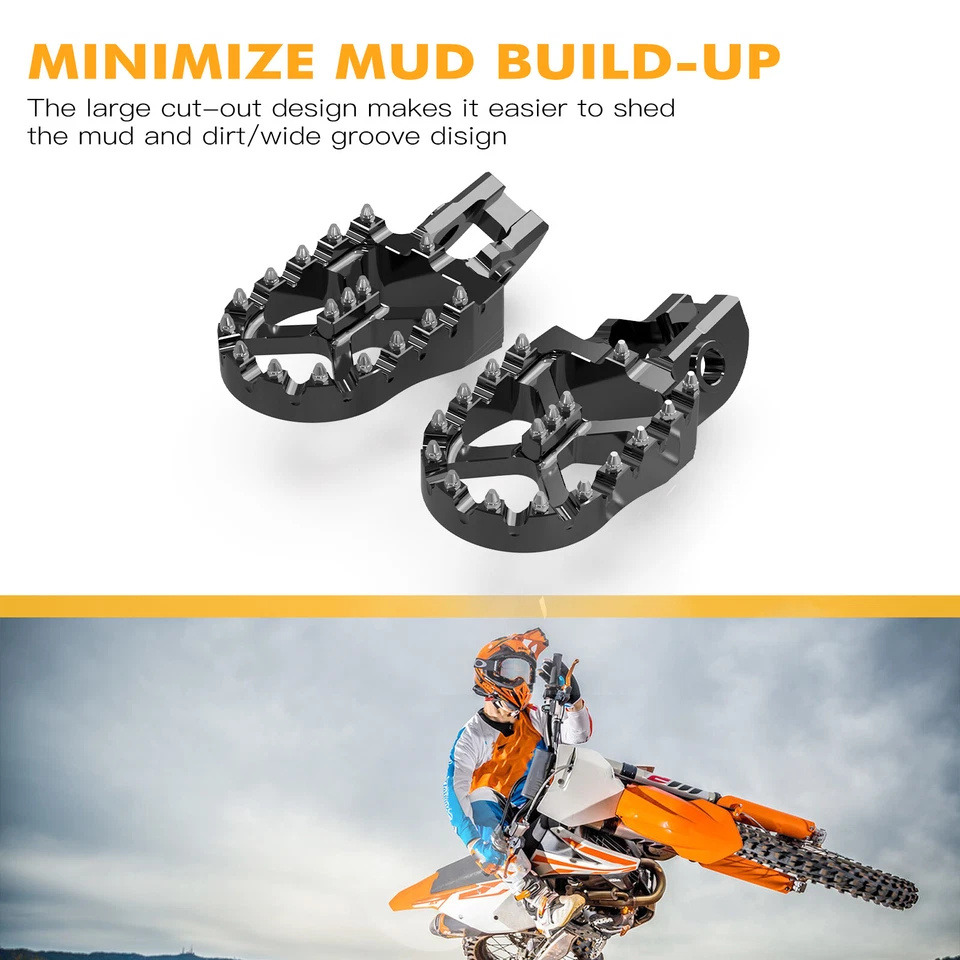 NICECNC estriberas anchas reposapiés para KTM 250 300 350 450 SX XC EXC TPI 2017-2022 Foto 3 de 4