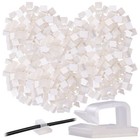 200er-Set selbstklebende Kabelhalter, für innen und außen, transparent