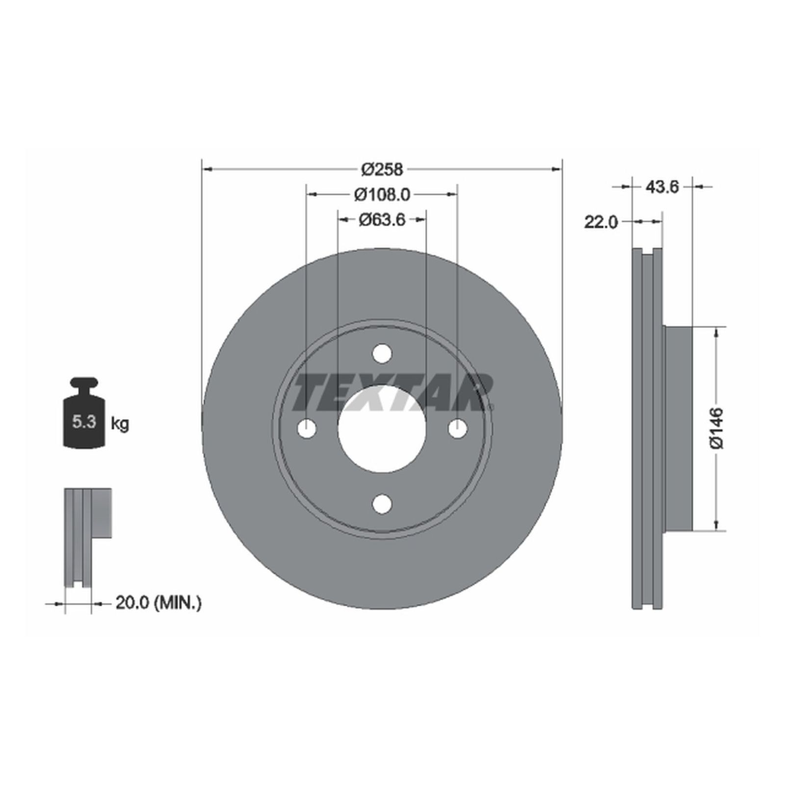 Textar 92096203 Brake Disc for sale online | eBay 
