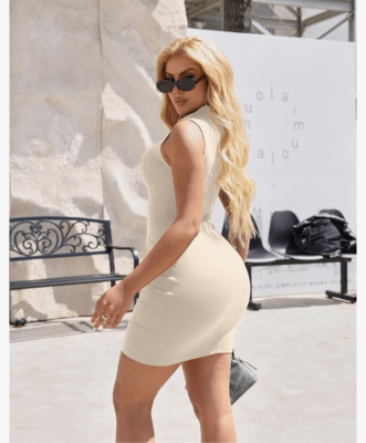 NEW Vintage Sleeveless Peplum Bodycon Pencil Midi Dress L 12/14