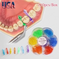 210 Pcs Dental Diamond Wedges Matrix Diastema Adaptive Interdental Teeth Wedge