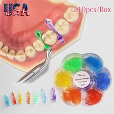 210 Pcs Dental Diamond Wedges Matrix Diastema Adaptive Interdental Teeth Wedge