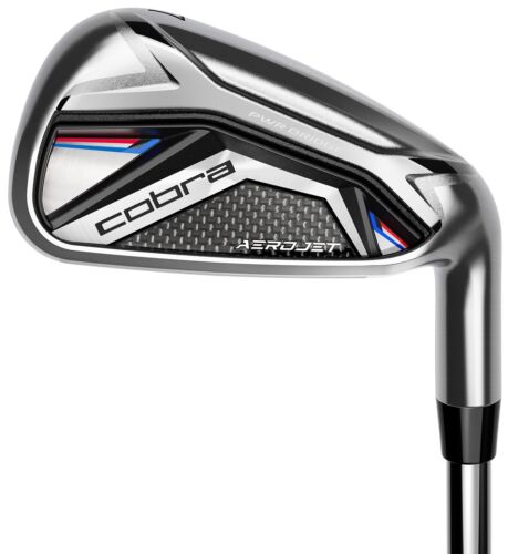 Cobra Golf Club AeroJet 5-PW GW Iron Set Stiff Steel Very Good