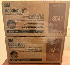 3M Doodlebug 8541 Scrub & Strip Pad Brown 4.5 x 10" - 4 Boxes of 5 (20ct Total)