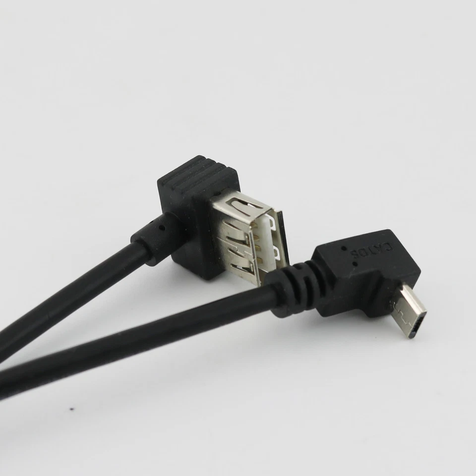 1x USB 2.0 A Female Angle to Micro USB 5 Pin Male Down Angled Adapter Cable 30cm - Image 4 of 4