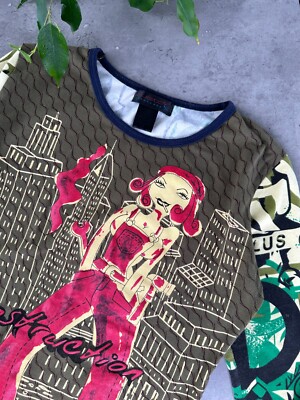 Custo Barcelona Printed Long Sleeve Women`s Size 2 | eBay