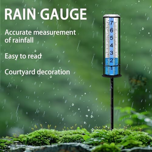 Rain Gauge Outdoor, Upgraded Rain Gauges Outdoors Best Rated,Accurate Rain - Picture 8 of 8
