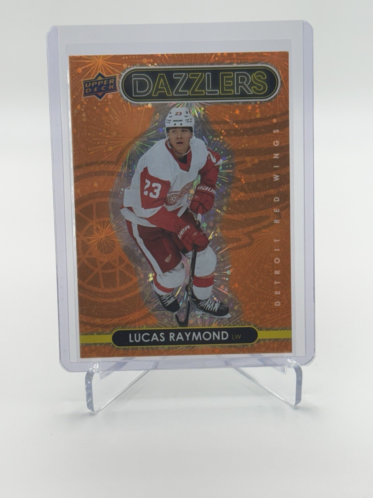 2021-2022 Lucas Raymond Orange Rookie Dazzlers Upper Deck Series 2