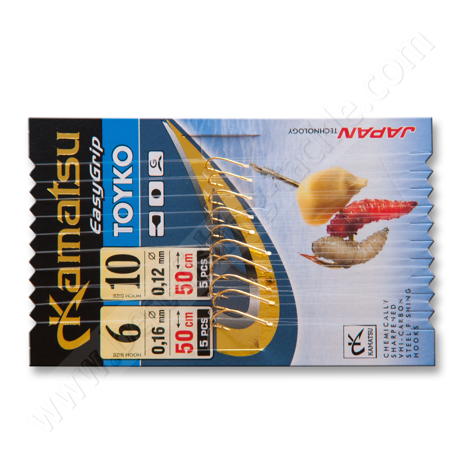 Ready Tied Fishing Hooks To Nylon 50cm sizes 12 10 8 6 Barbed Made