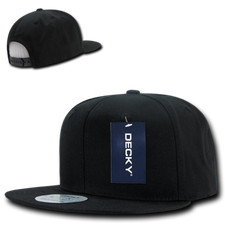 Decky 6 Panel High Profile Structured Cotton Blend Snapback - 361