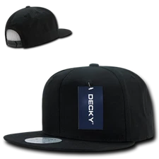 Decky 6 Panel High Profile Structured Cotton Blend Snapback - 361
