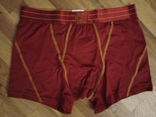 Cristiano Ronaldo Microfiber Mesh Trunk Size L Red w/Yellow Trim Men's Underwear