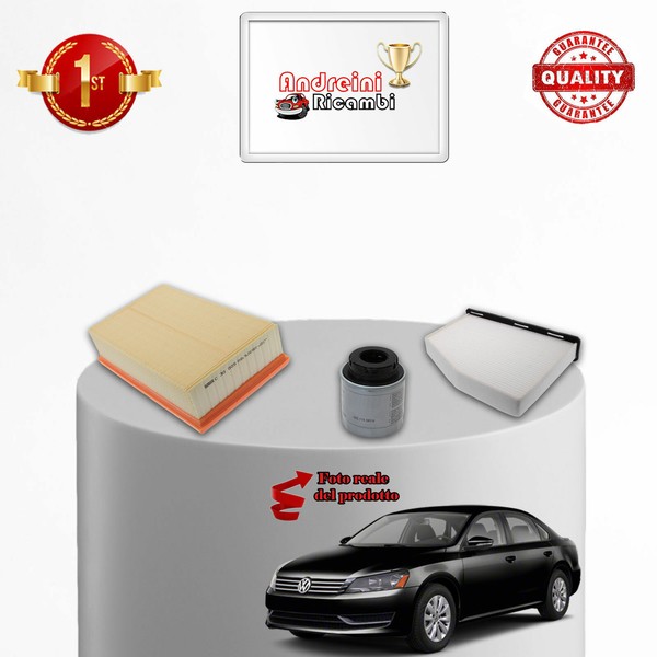 Set Service 3 Filter VW Passat VII B7 1.4 TSI 118KW 160CV Von 2010->-image