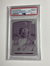 Yanquiel Fernandez 2023 Bowman Chrome Prospects Magenta Printing Plate 1/1 PSA