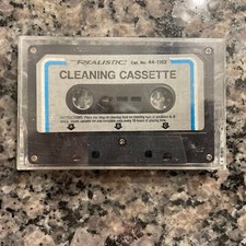 Vintage Realistic Cassette Tape Two-Way Cleaning Kit Radio Shack 44-1162