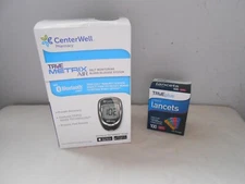 TRUE Metrix AIR Blood Glucose Meter kit For GLucose W/ Bluetooth & 100 strip Ex,