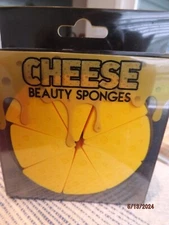 Cheese Wedge Shaped Beauty Sponges--Brand New