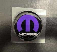 Dodge Challenger Mopar Fuel Door Badge In Purple