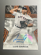 2023 Topps Baseball Stars Autographs Black #BSALG Luis Garcia S2 Auto /199