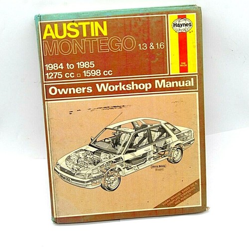 Haynes Taller Propietario Manual Para Austin Montego 84-85 1275cc 1598cc Modelos