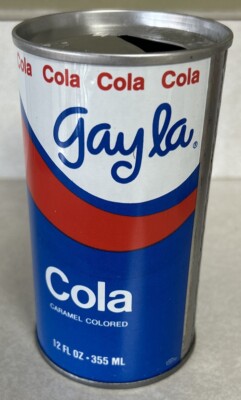 Vintage Gayla Cola 12 Oz. 355ml. Flat Top Empty Soda Can