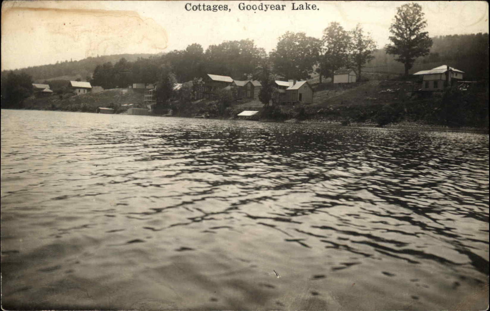 Goodyear Lake Cottages Colliersville NY New York Real Photo Postcard eBay