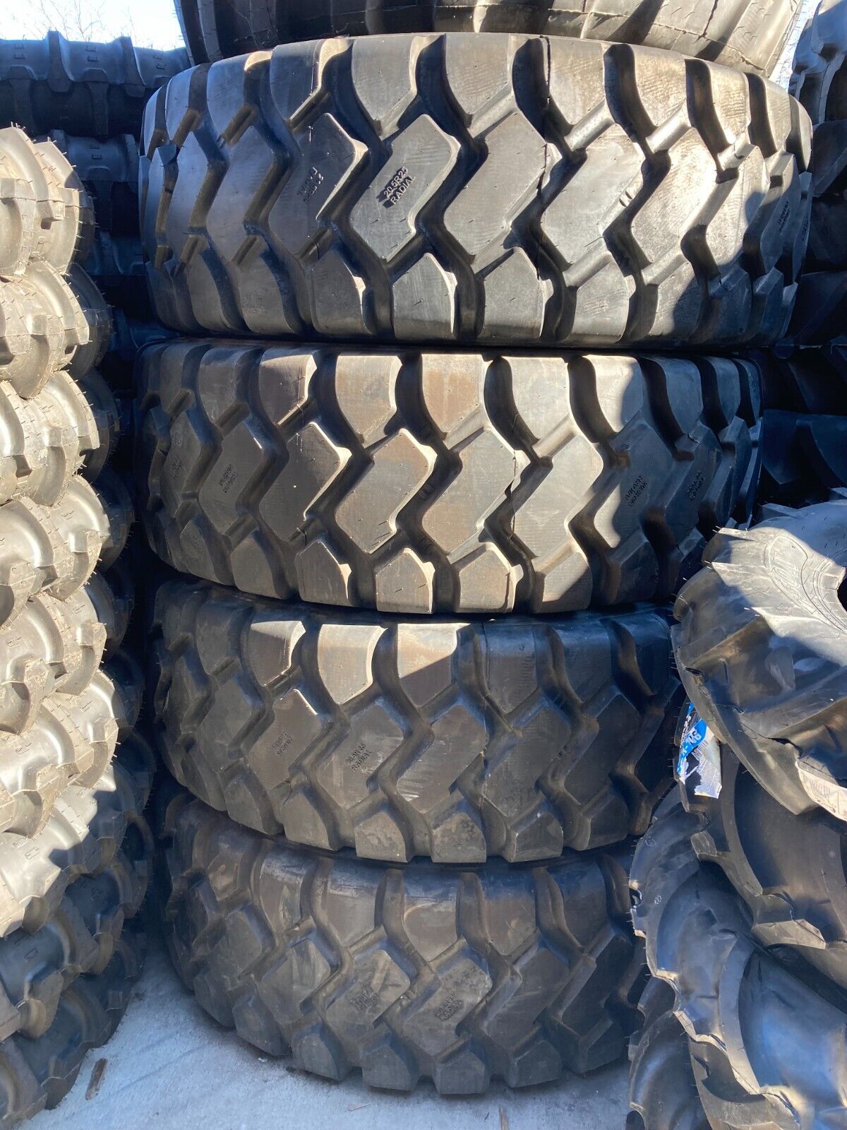 4 New Tires 20.5 R 25 Radial Titan STTR E3 L3 Steel Belted Loader 20.5R25