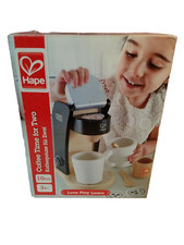 Hape Coffee Time for Two Wooden Coffee Maker Play Kitchen Set