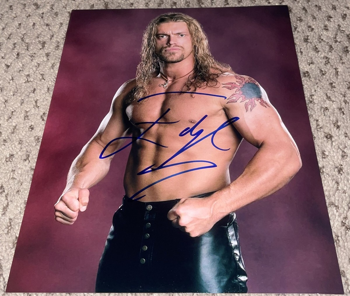 WWE EDGE エッジ 直筆サインカード AUTOGRAPH EDGE SIGNED 8X10 PHOTO AUTOGRAPH WWE WWF WRESTLING AEW | eBay