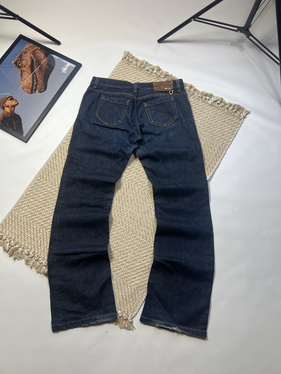 Vintage Prada Distressed Denim Jeans 29 Tapered | eBay