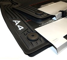 Original Audi A4 B9 8W Fußmatten Gummi Premium Gummimatten Allwetter Set v+h OEM