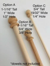 10- Small Wood Finials Jar Tops Curtain Ends Curtain Rods Chair Finials Bed Post