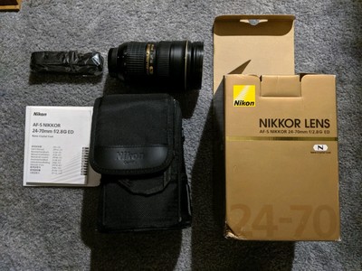 Nikon Af S Nikkor 24 70mm F 2 8 G Ed N Lens With Box And Carry Case Nice Ebay