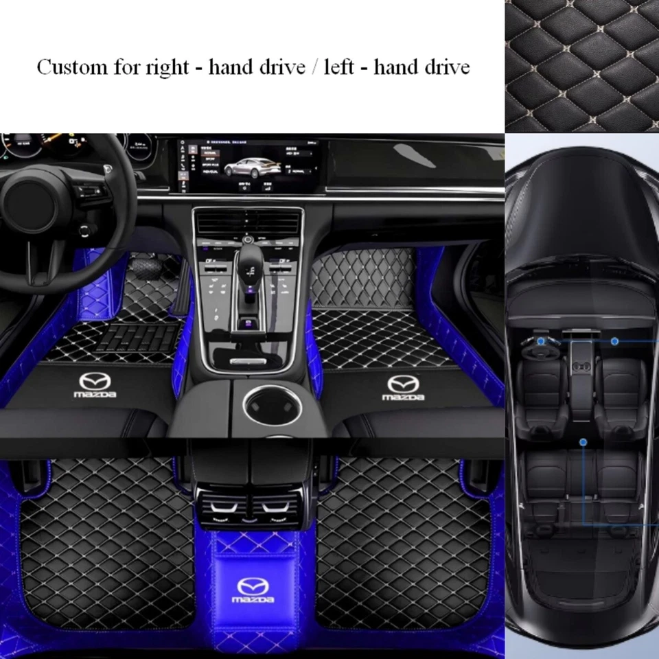 Alfombrillas de coche para Mazda MPV revestimientos automáticos alfombras impermeables revestimientos de lujo personalizados Foto 4 de 4