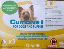 Combiva II for Dogs 3-10 lbs (3 dose) | same active ingredients as Advantage II