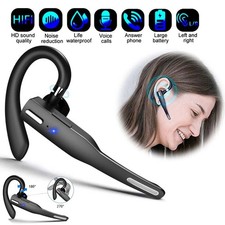 NEW Ear-Hook Bluetooth 5.1 Headset Wireless Earphones Earbuds Stereo Headphones