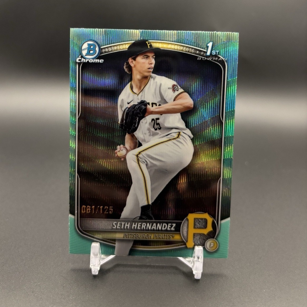 2025 Bowman Draft Chrome Seth Hernandez BDC-25 - Aqua Wave 061/125