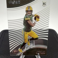 Panini Chronicles Clear Vision Christian Watson Rookie Insert CVR-6 Packers NFL