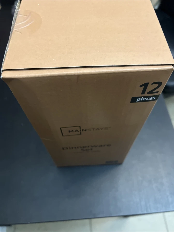 Juego de vajilla Mainstays de 12 piezas servicio para 4 lavavajillas y microondas sin BPA Foto 4 de 4