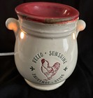 Full-Size Wax Warmer ~Hello Sunshine Rustic Rooster Design, Off White — photo 7